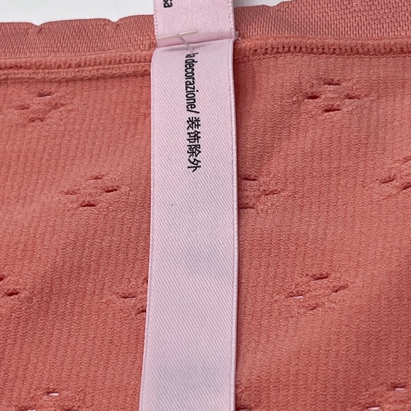Victoria's Secret Hiphugger Panties Coral Eyelet Ribbed Seamless Women's S - Picture 8 of 9